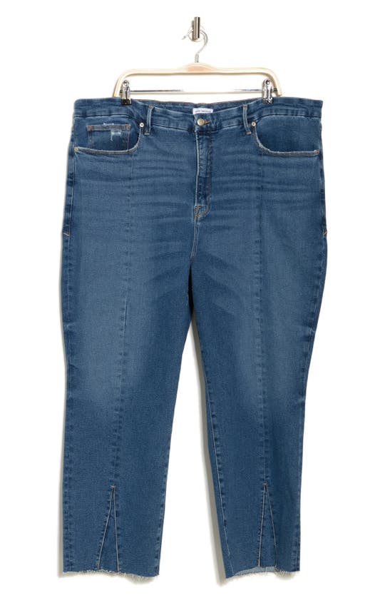 Good American Good Legs Straight Leg Jeans In Indigo455