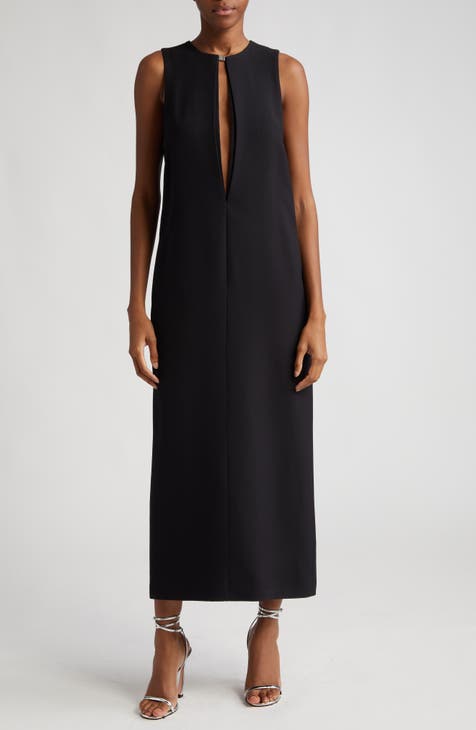 BRANDON MAXWELL, Black Women's Midi Dress