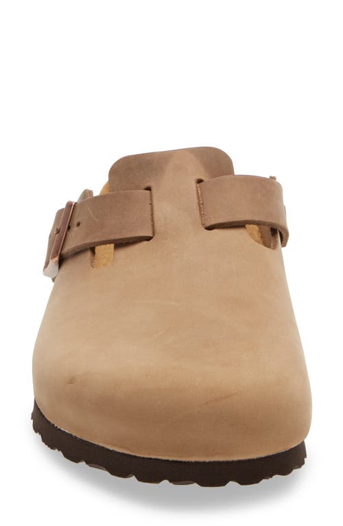 Birkenstock Boston Soft Clog In Tobacco Oiled Leather