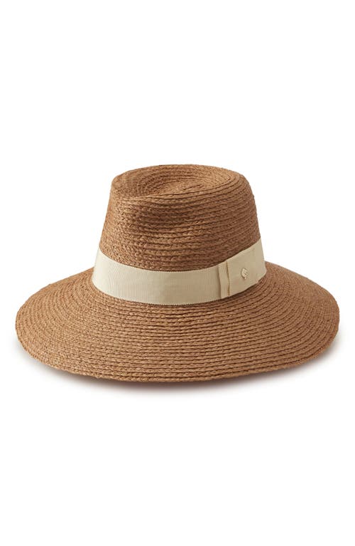 Helen Kaminski Farida Raffia Straw Hat In Nougat/cream