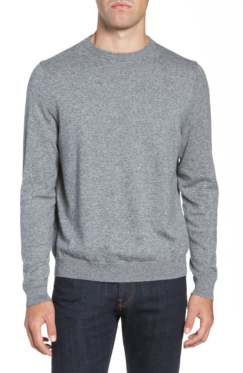 Nordstrom Men's Shop Cotton & Cashmere Crewneck Sweater | Nordstrom