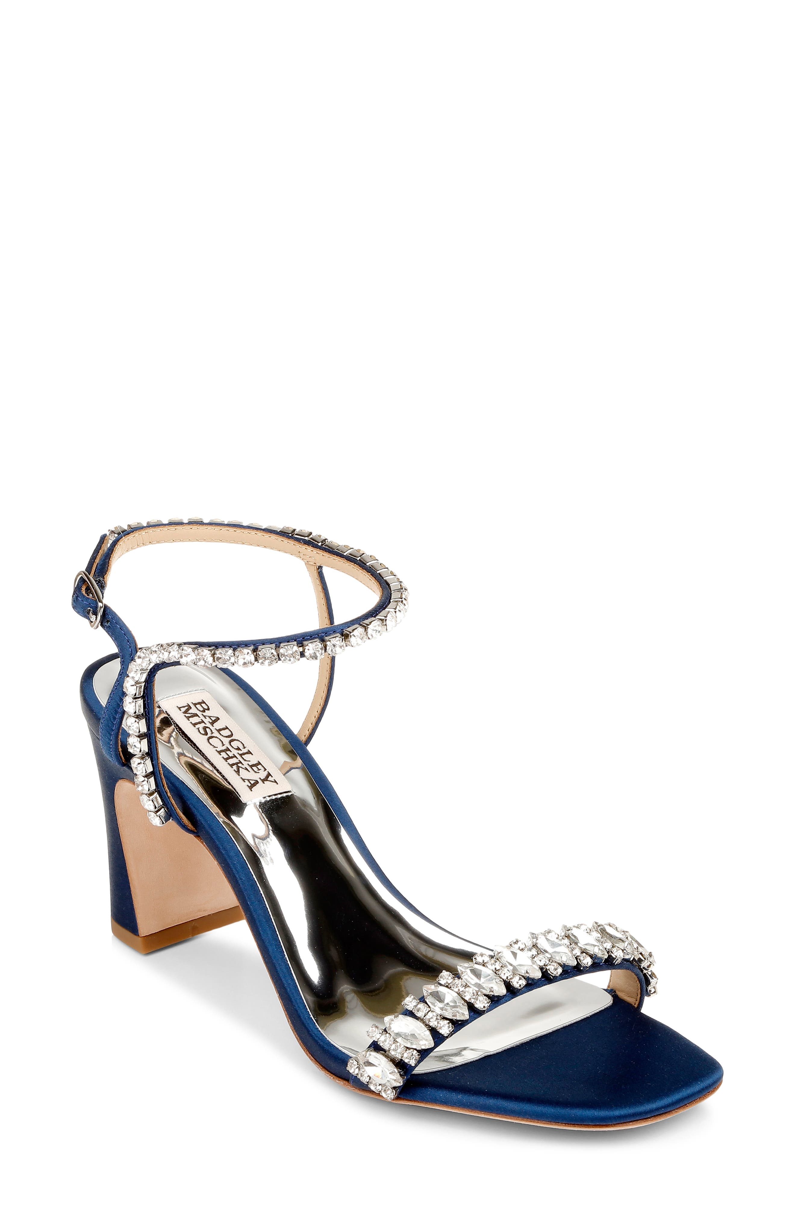 mid heel embellished sandals