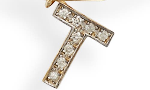 Meshmerise Diamond Initial Charm Bracelet In Yellow-t