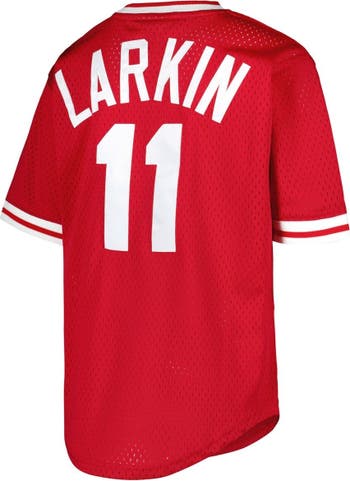 Men's Nike Barry Larkin Red Cincinnati Reds Cooperstown Collection