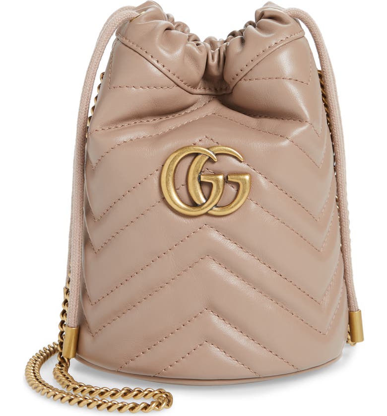 Gucci Mini GG Marmont 2.0 Quilted Leather Bucket Bag | Nordstrom