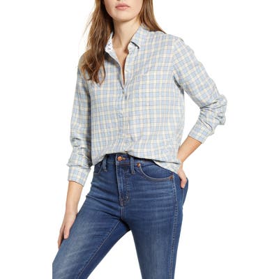 Lucky Brand Check One-Pocket Shirt, Black
