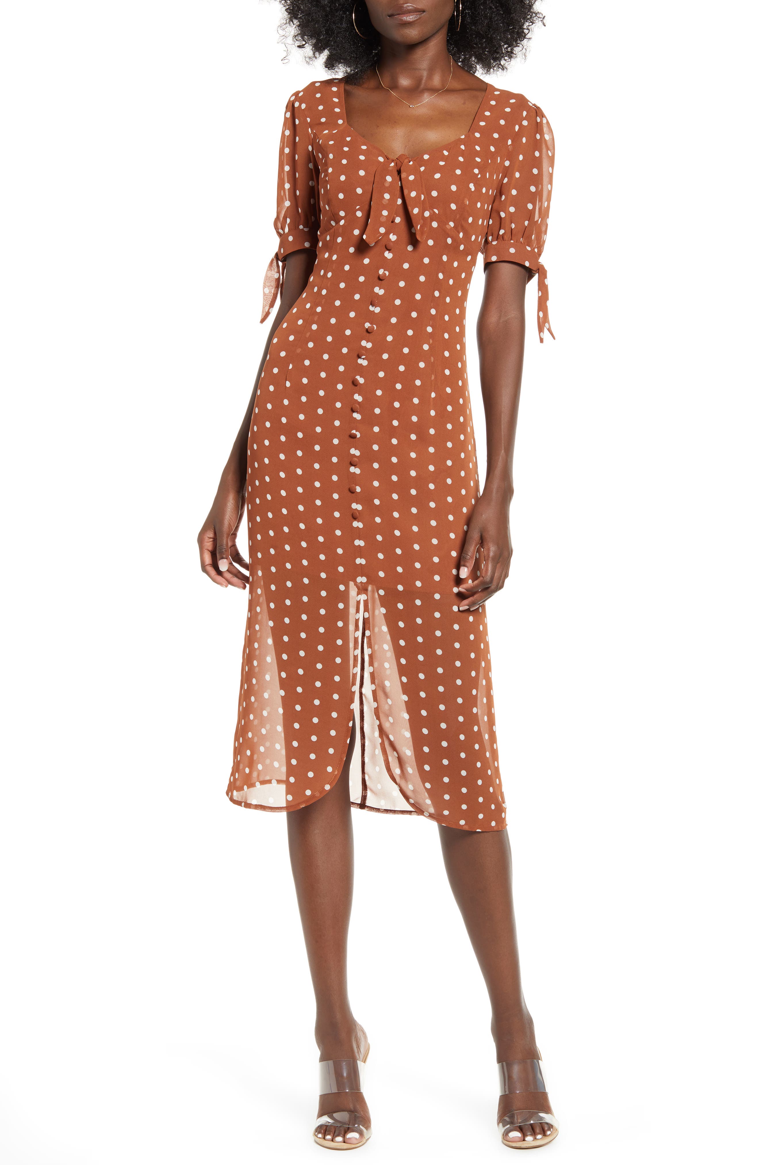 joa polka dot dress