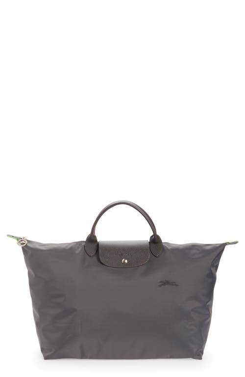 Longchamp Small Le Pliage Original Travel Bag In Graphite