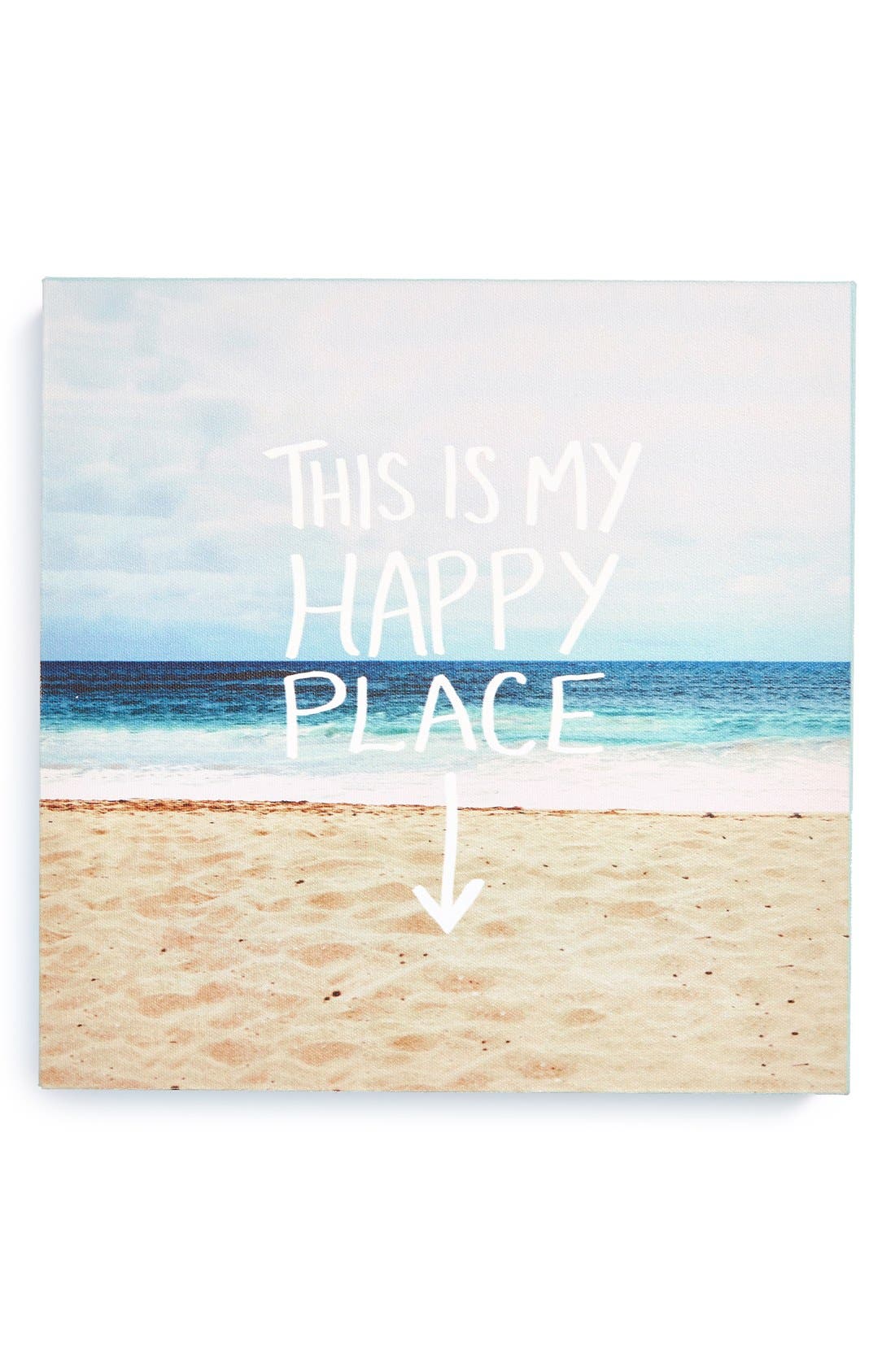 Deny Designs 'Leah Flores This Is My Happy Place' Canvas Wall Art