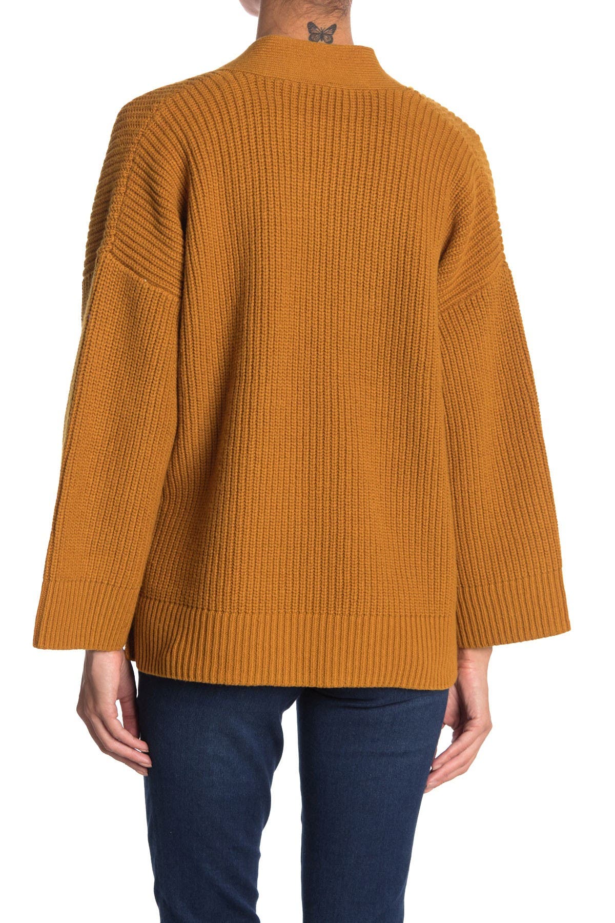 rib knit cardigan