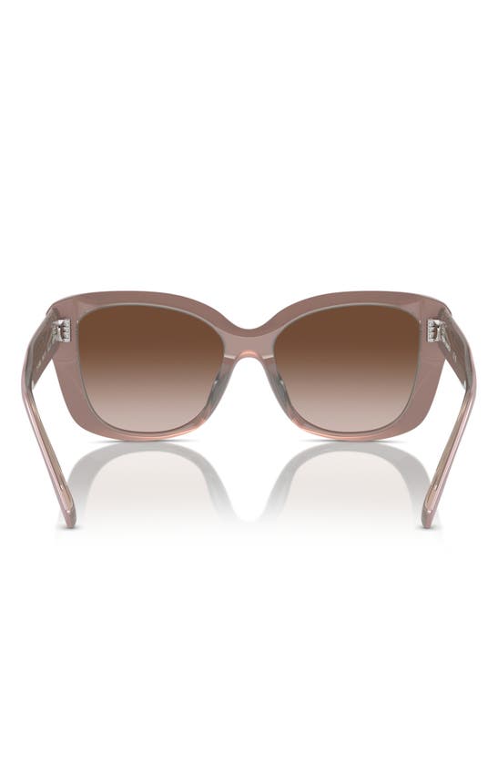 Shop Tory Burch 54mm Gradient Butterfly Sunglasses In Pink