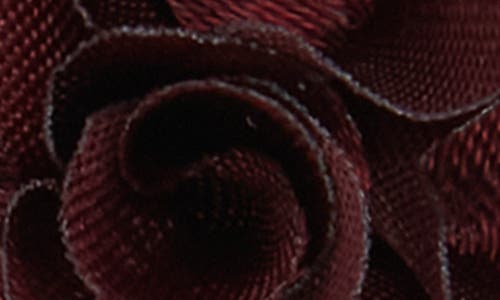Brooklyn Brigade Floral Lapel Pin In Cabernet