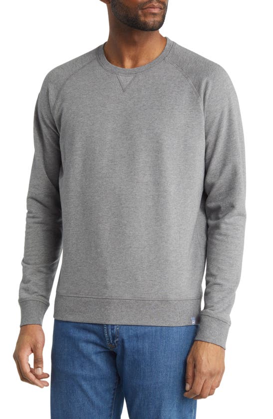 Peter Millar Lava Wash Crewneck Sweatshirt In Gale Grey | ModeSens
