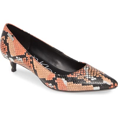 Calvin Klein Gabrianna Pump- Orange