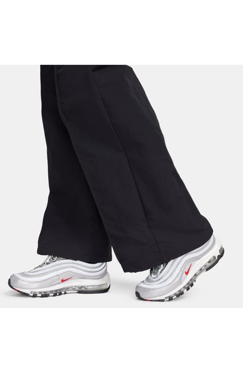 Shop Nike Wide Leg Pants In Black/white