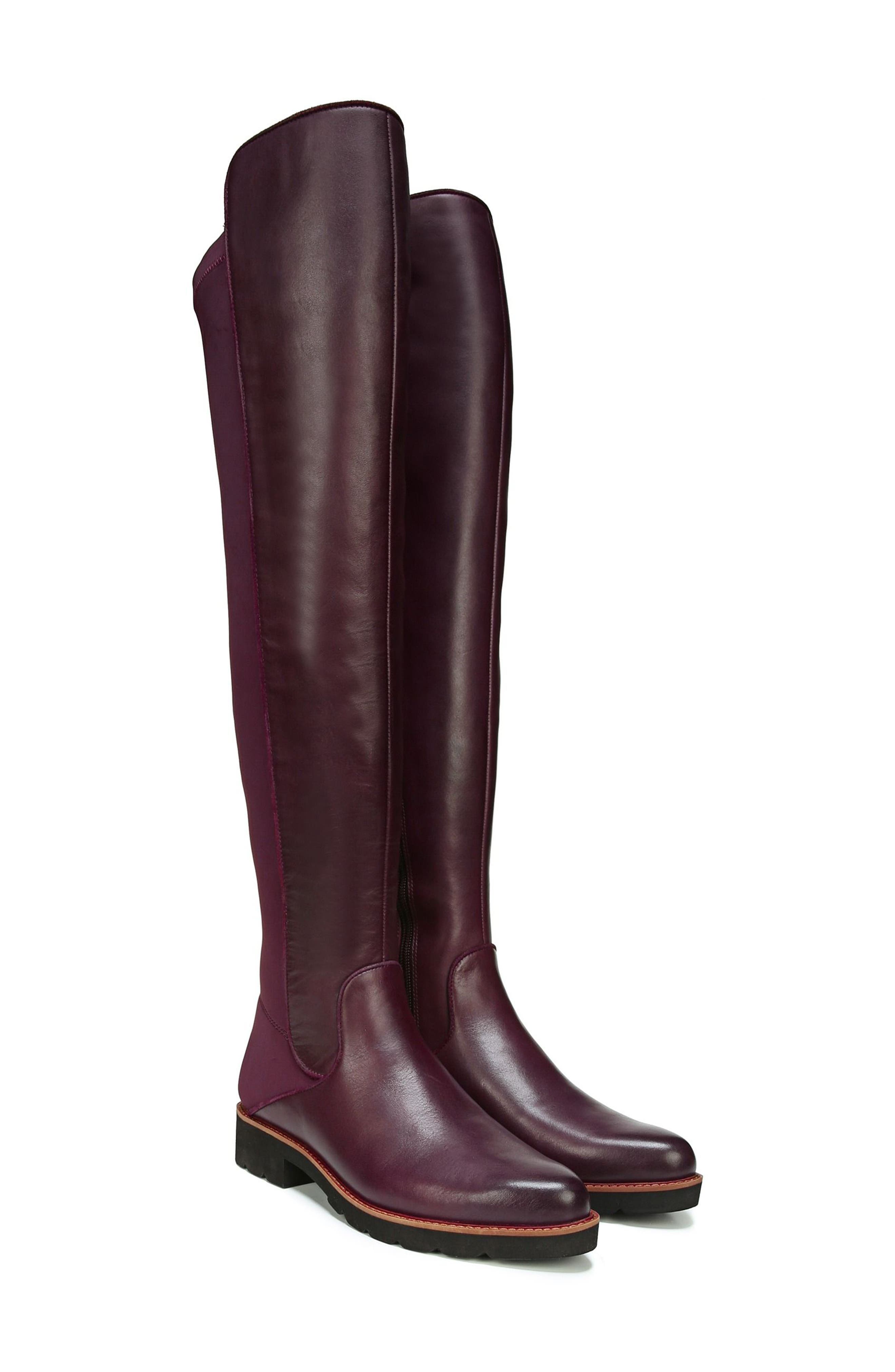 franco sarto benner leather over the knee boot