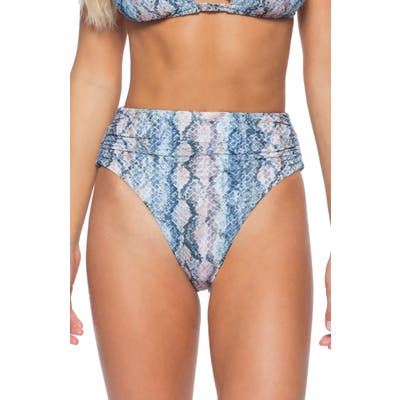 Isabella Rose Vienna High Waist Bikini Bottoms, Beige