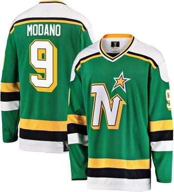 Men's Fanatics Branded Mike Modano Green Minnesota North Stars Premier Breakaway Retired Player Jersey