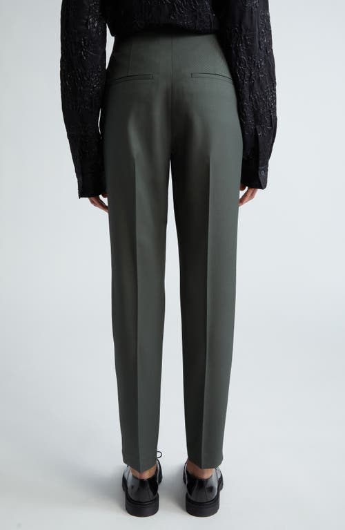 Partow Hudson Virgin Wool Knit Pants In Olive