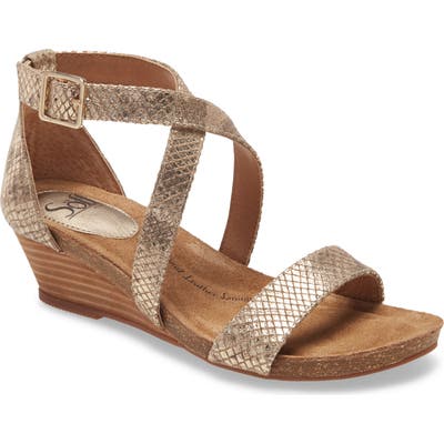 Sofft Valeryn Wedge Sandal- Metallic