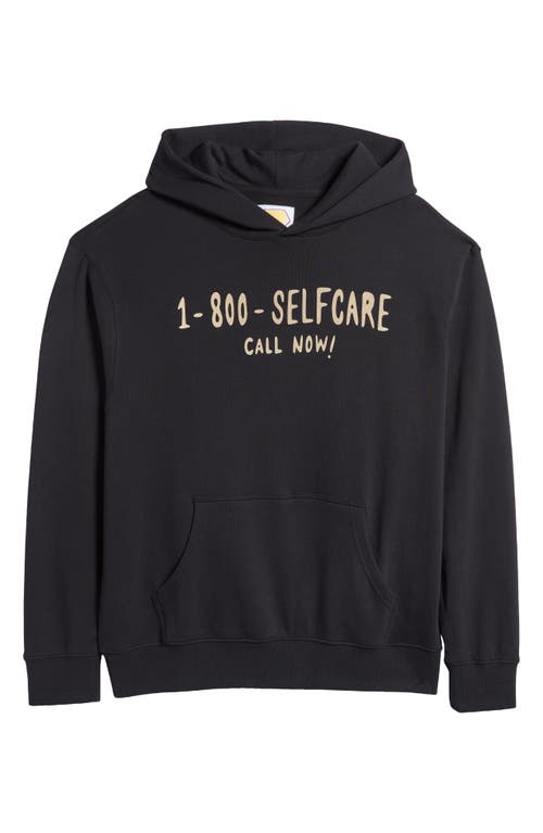 Shop Action Figure Miles Call Now Graphic Hoodie In Black