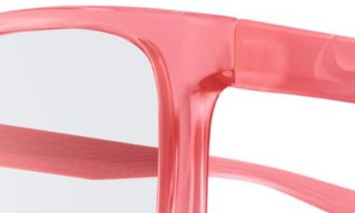 Nike Flip Ascent 53mm Square Blue Light Blocking Glasses In Sunset Pulse/blue Light