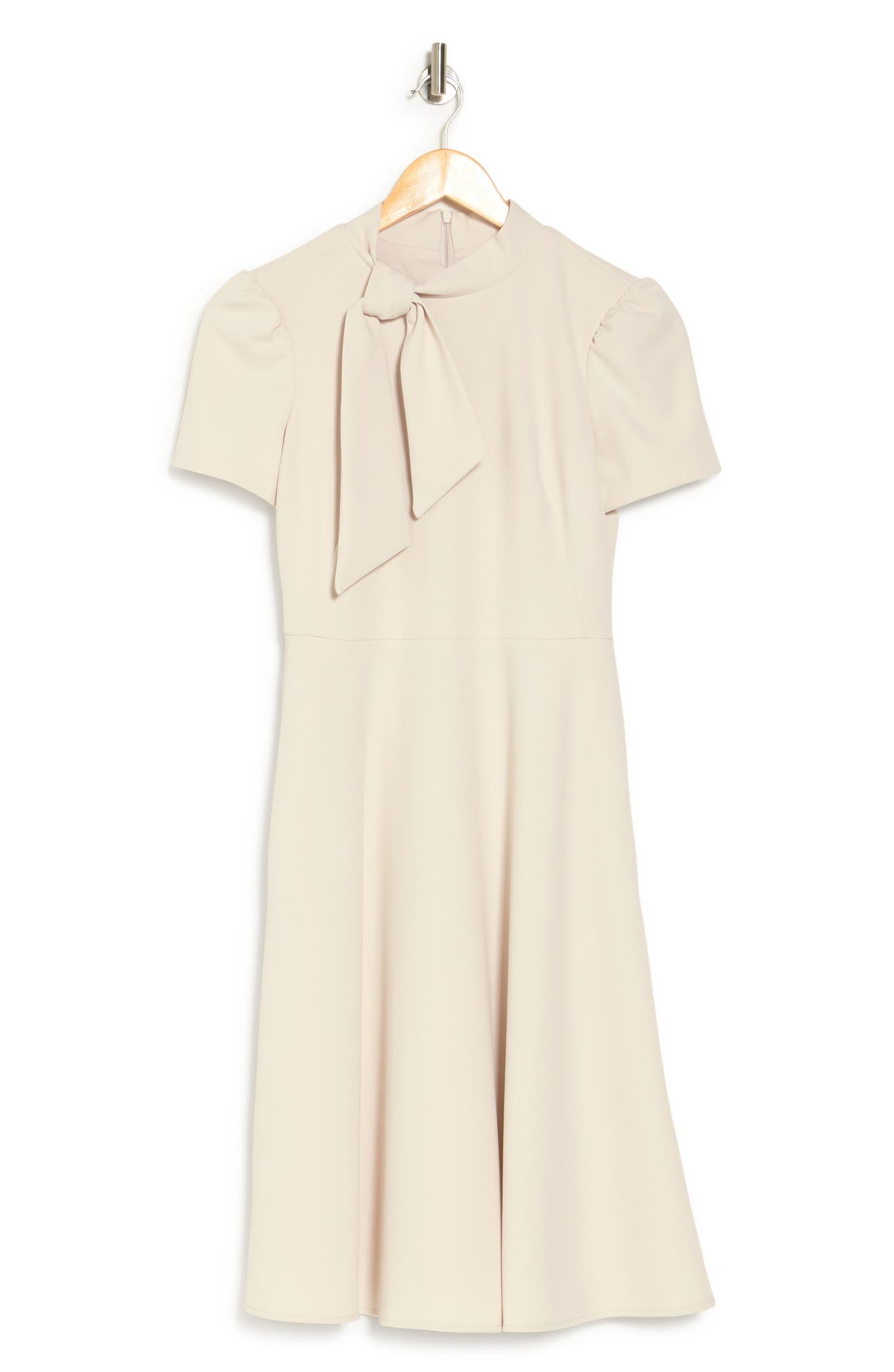 Maggy London Short Sleeve Necktie Midi Dress Nordstromrack