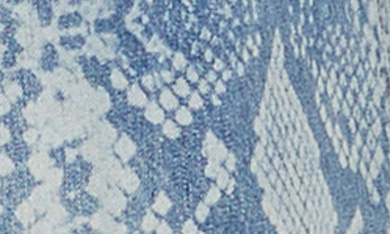 SPORTMAX SPORTMAX PYTHON PRINT DENIM LONGLINE SPORT COAT