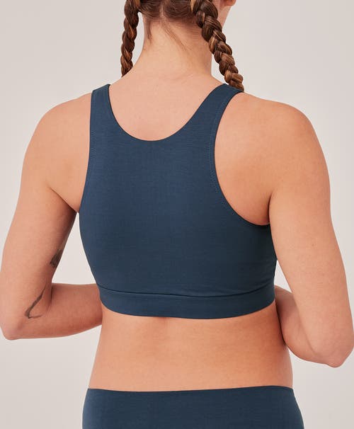 Pact Organic Maternity Nursing Bralette In French Navy