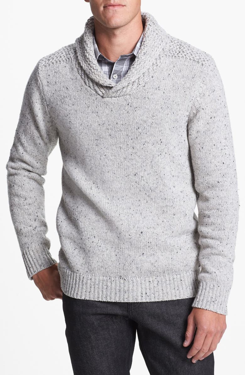 Scotch & Soda Intarsia Shawl Collar Sweater | Nordstrom