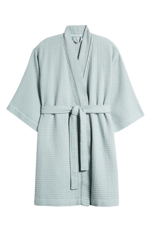 Nordstrom Everyday Waffle Robe In Teal Mist