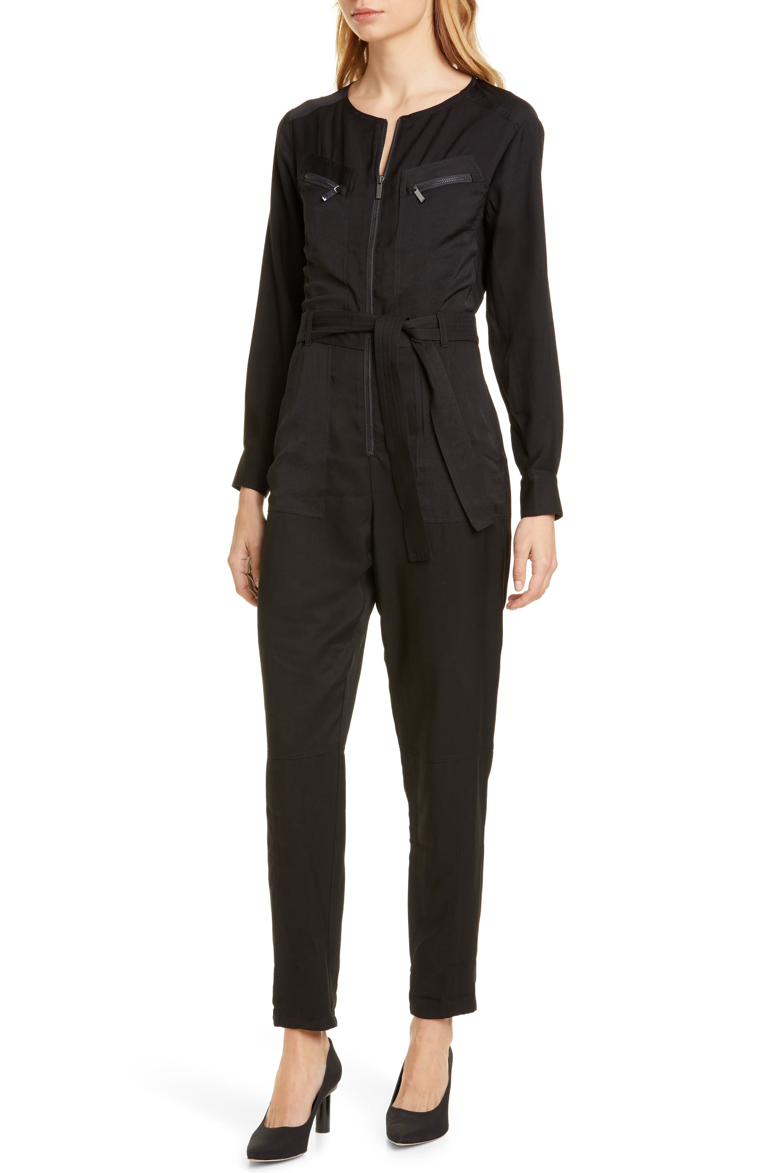 Karen Millen Long Sleeve Jumpsuit Nordstrom