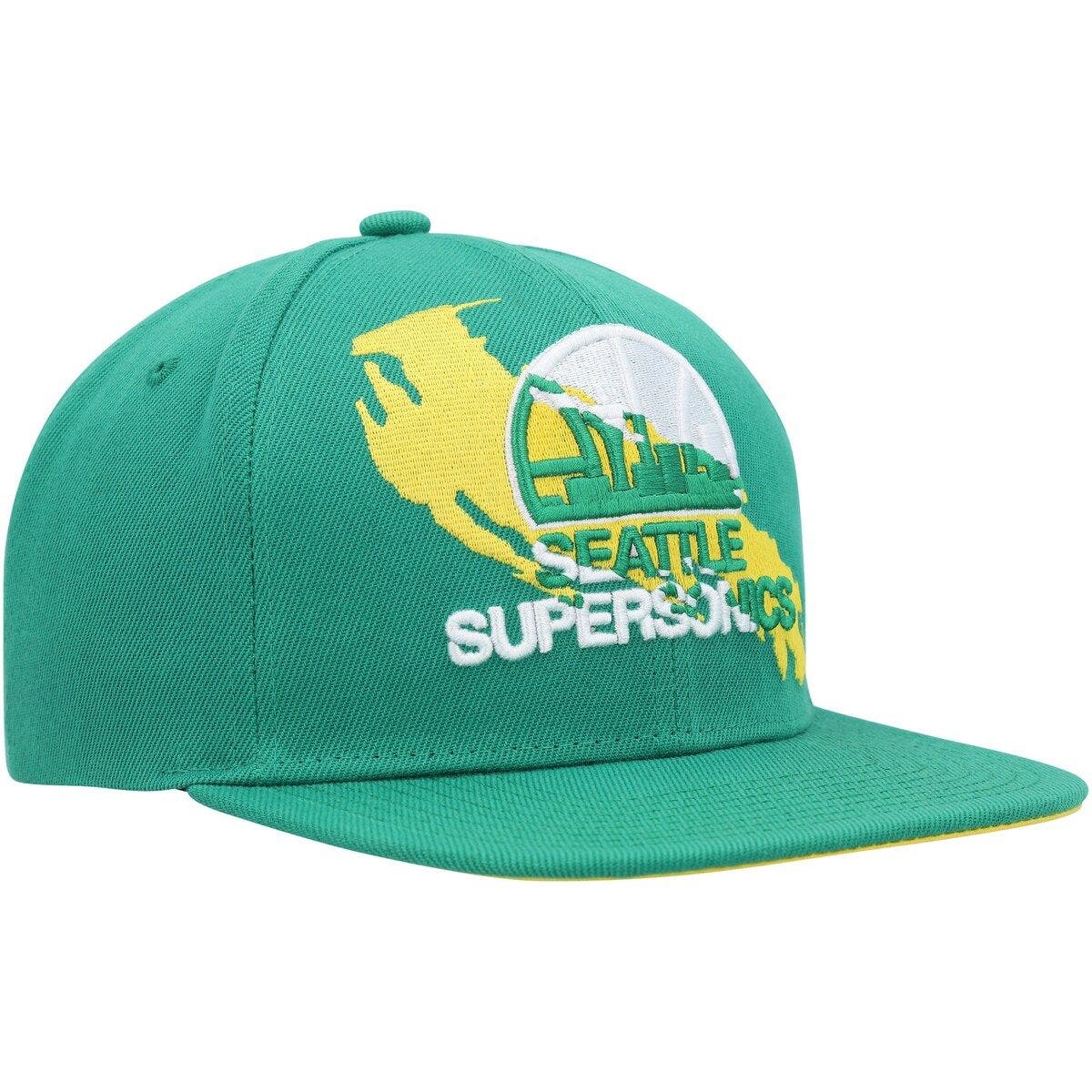 Mitchell & Ness Men's Mitchell & Ness Green Seattle SuperSonics Hardwood Classics Paint By 