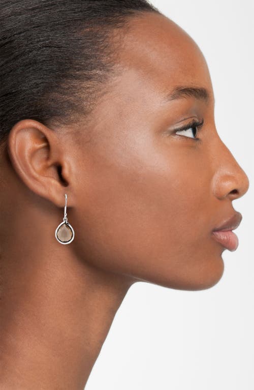 Ippolita Rock Candy® Teeny Teardrop Earrings In Silver/onyx