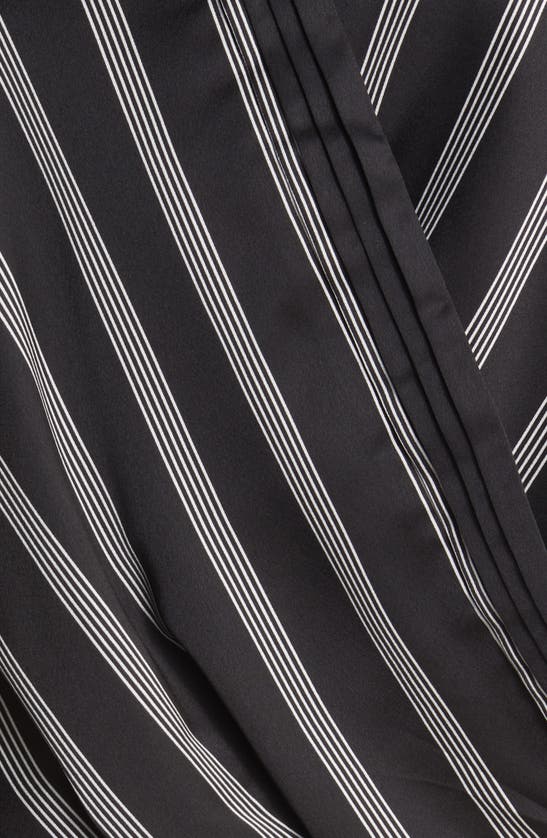 Shop Halogen ® Pintuck Balloon Sleeve Top In Rich Black Stripe