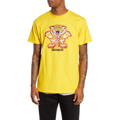 Icecream Grrr Graphic T-Shirt, Yellow