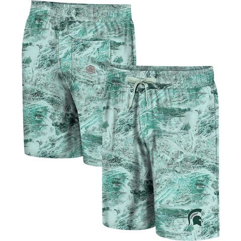 Men's FOCO Aqua Miami Dolphins Retro Dip-Dye Swim Shorts