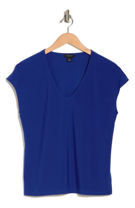 Halogen V-neck Dolman Sleeve T-shirt In Goddess Blue