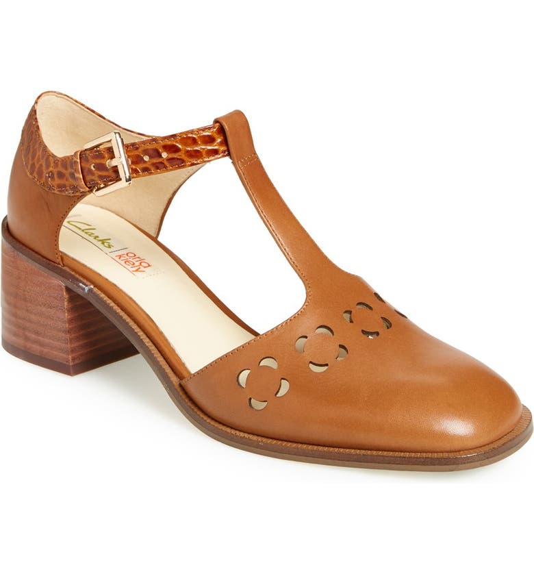 Clarks® x Orla Kiely 'Bibi' Leather T-Strap Sandal (Women) | Nordstrom