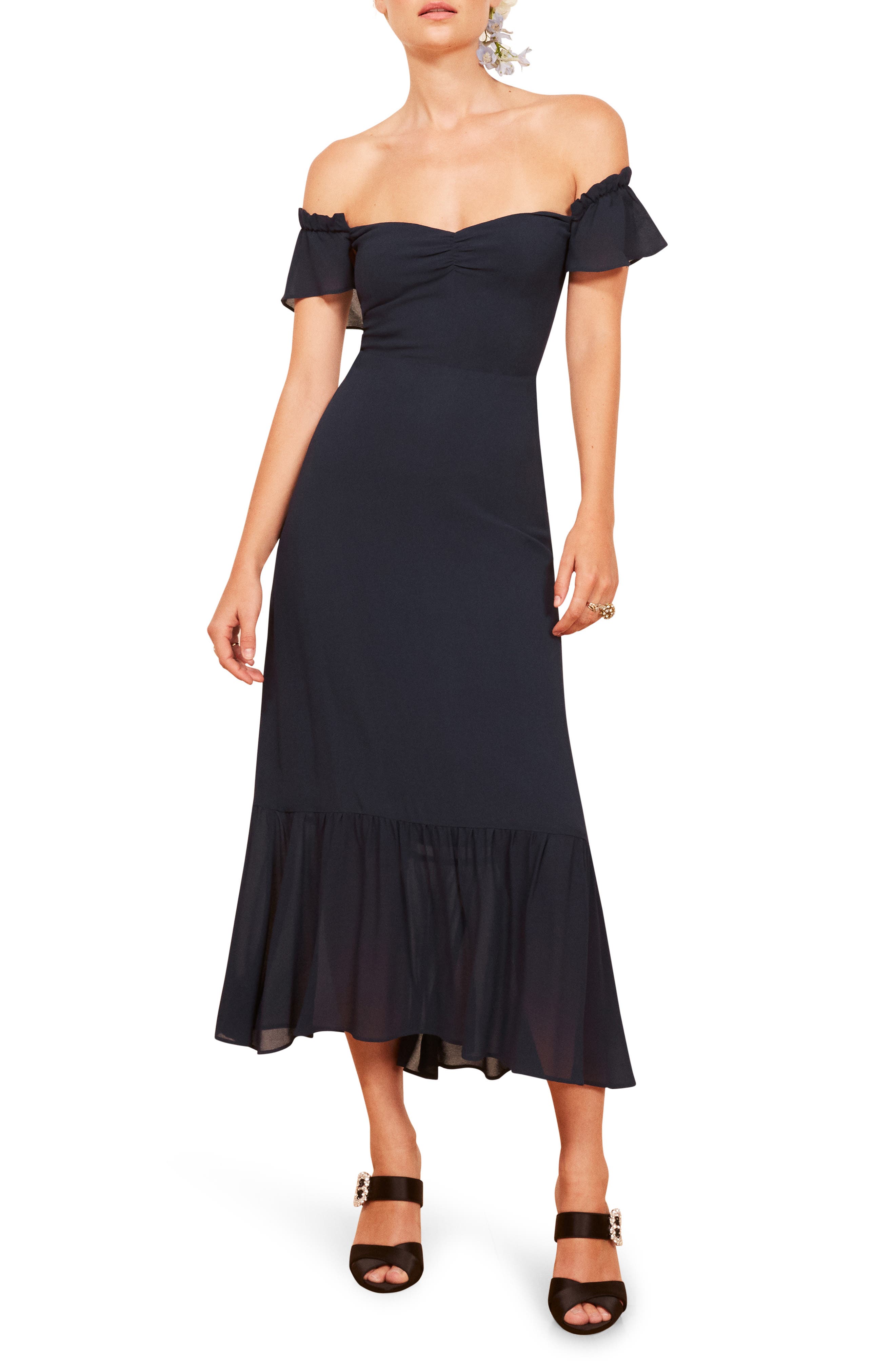 reformation midi dress sale