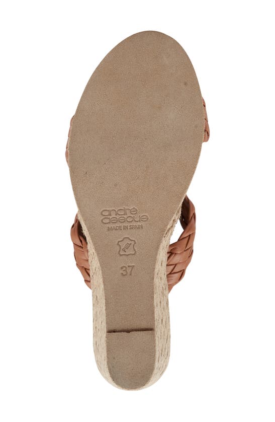 Andre Assous Women's Aria Slip On Espadrille Wedge Sandals In Cuero