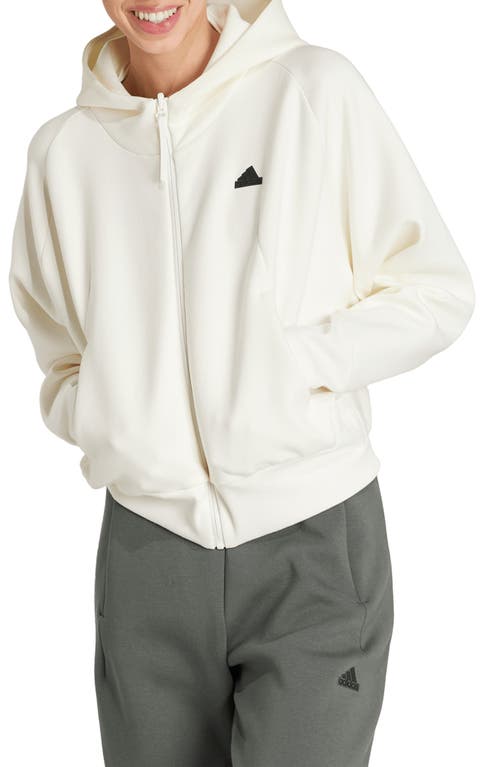 adidas Z. N.E. Zip Hoodie Off White at Nordstrom,