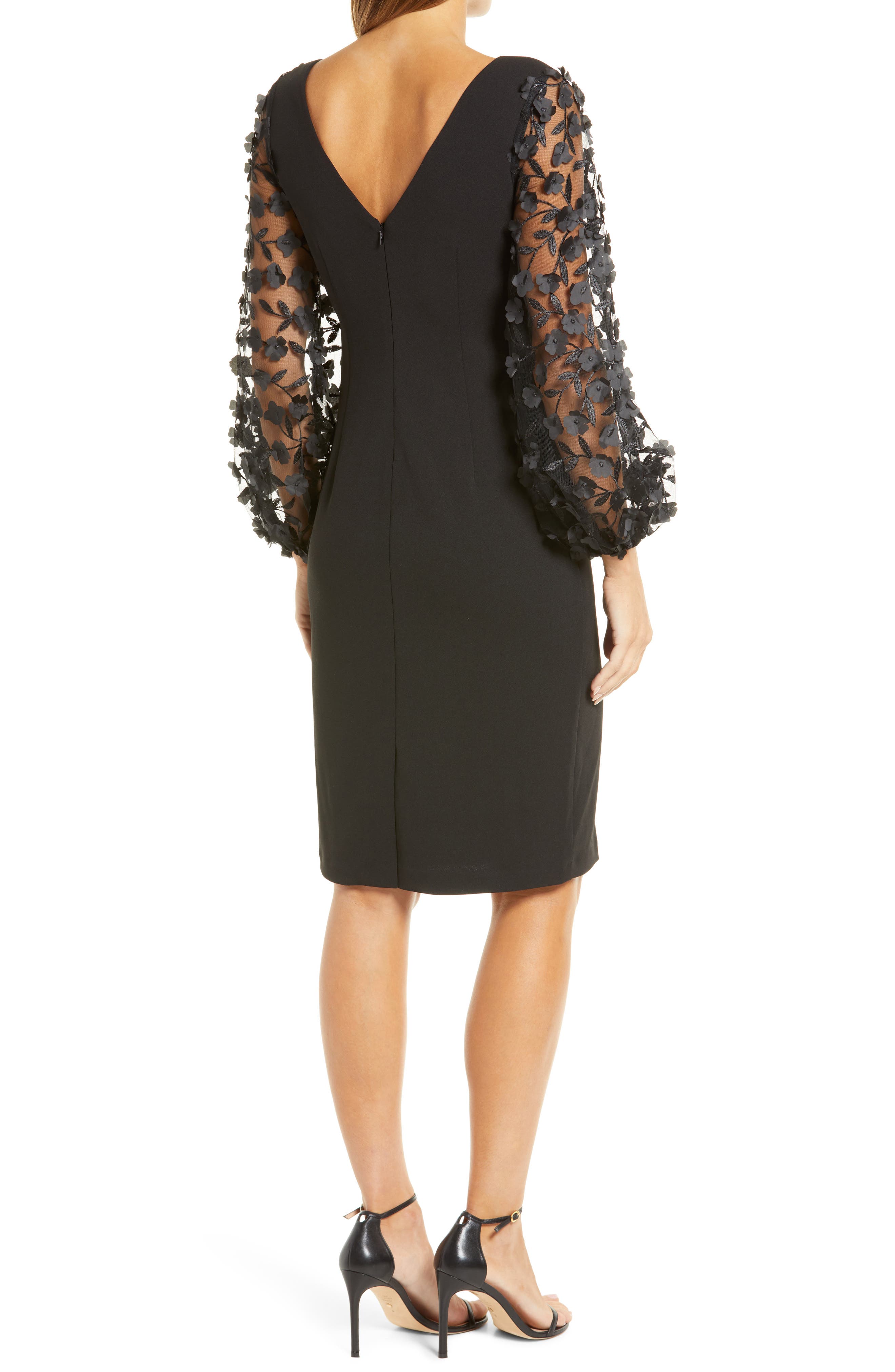 Eliza J Floral Balloon Long Sleeve 