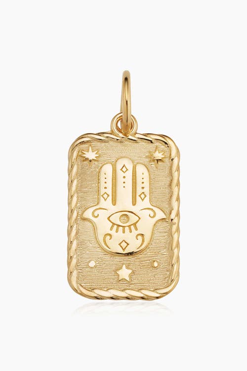 Oradina 14k Yellow Gold Hamsa Pendant Charm In Yellow Gold