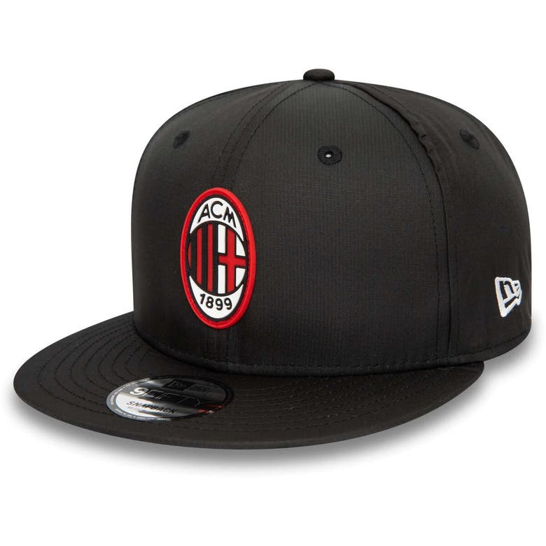Shop New Era Black Ac Milan Ripstop 9fifty Snapback Hat