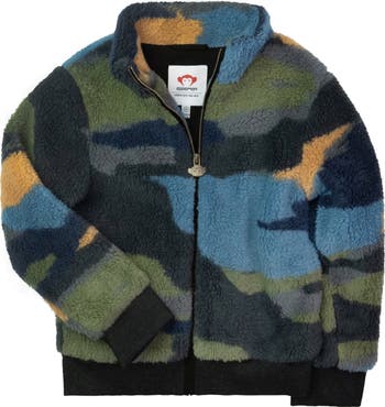 camo shearling jacket