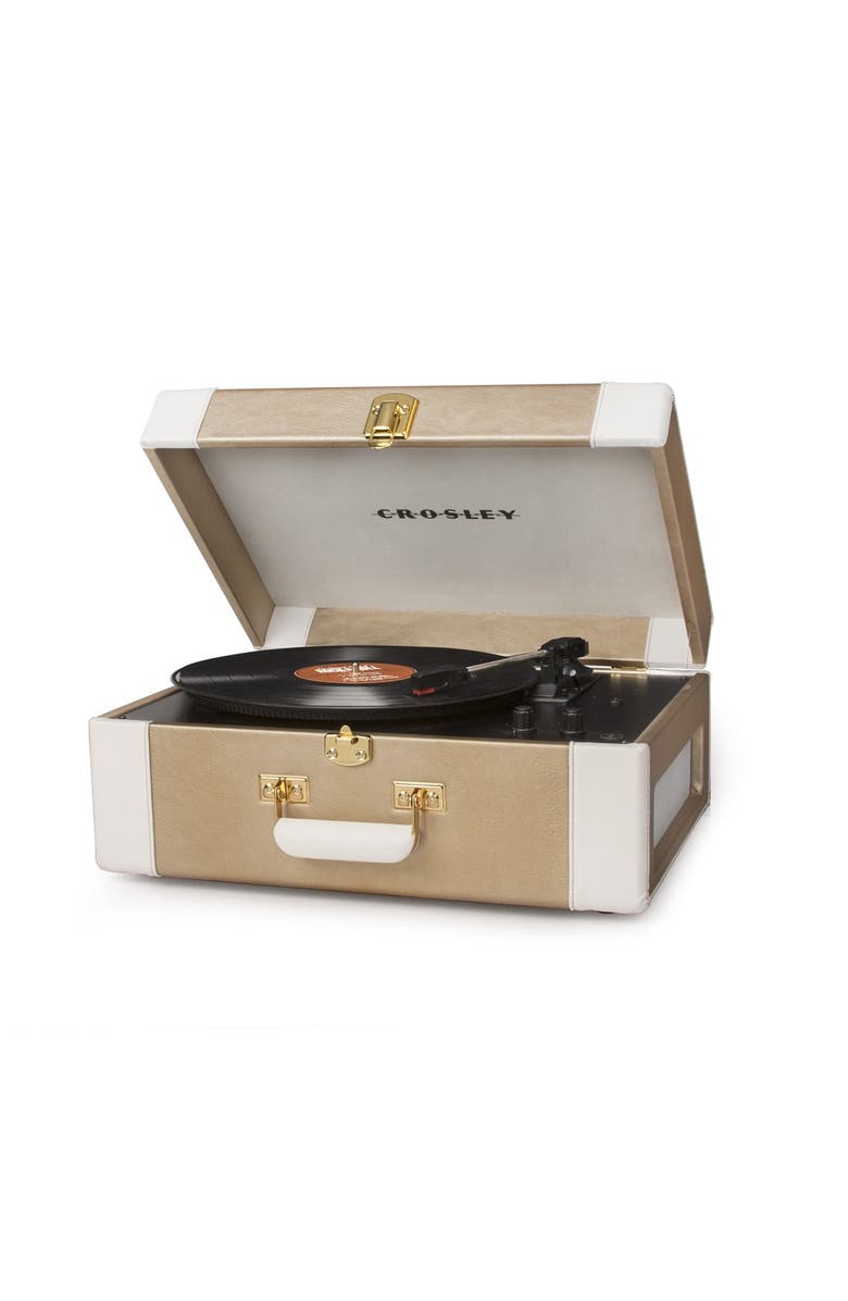 CROSLEY RADIO 'Keepsake' Portable USB Turntable, Main, color, Gold