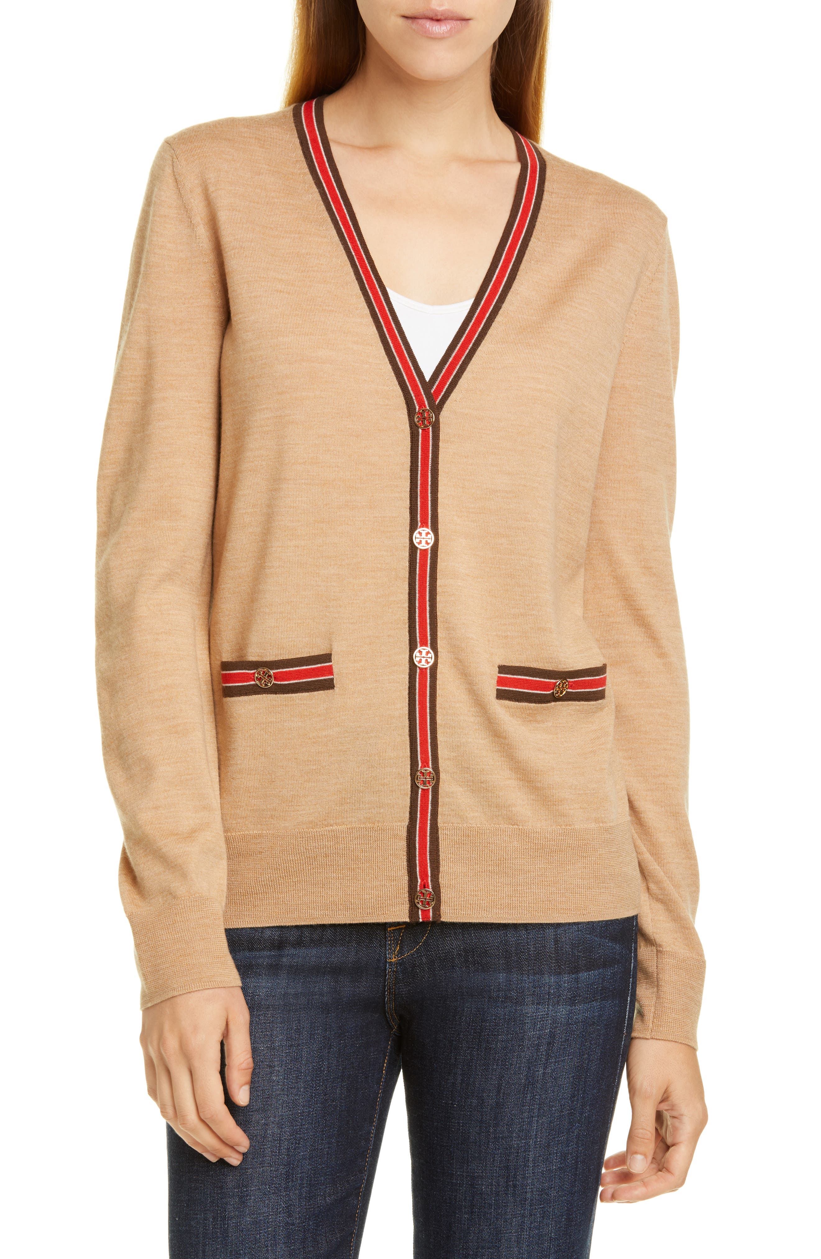 Ladies Camel Cardigan 2024