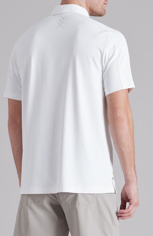 Shop Rhone Momentum Quarter Zip Polo In Bright White