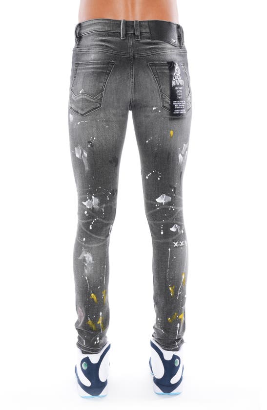 Shop Cult Of Individuality Punk Ripped Stretch Super Skinny Jeans In Burst